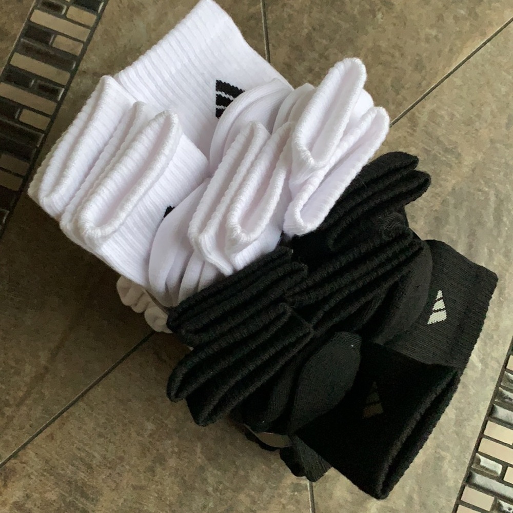 2packs-6pairssocks set Adidas Men’s Cushioned Crew - Picture 6 of 10